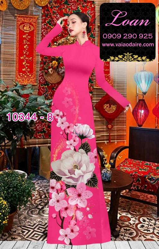 Vải áo dài hoa 3D. Vải áo dài hoa 3D.