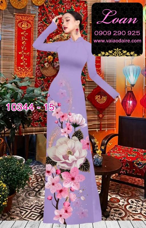 Vải áo dài hoa 3D. Vải áo dài hoa 3D.