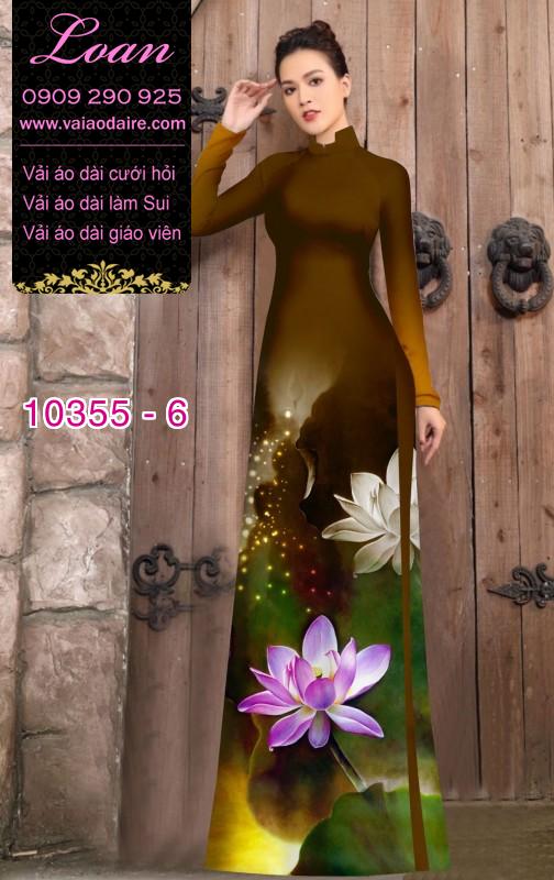 Vải áo dài hoa Sen
