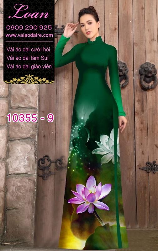 Vải áo dài hoa Sen