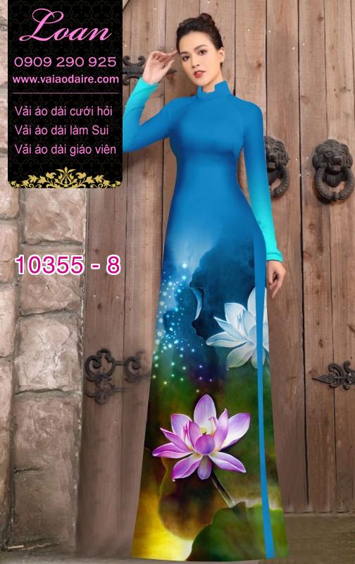 Vải áo dài hoa Sen