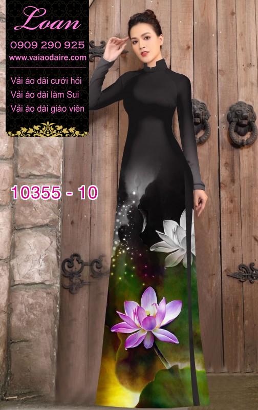 Vải áo dài hoa Sen