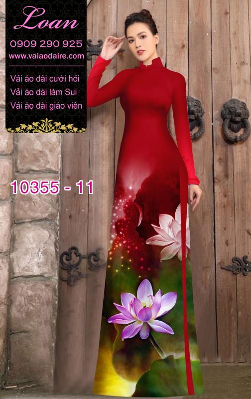 Vải áo dài hoa Sen