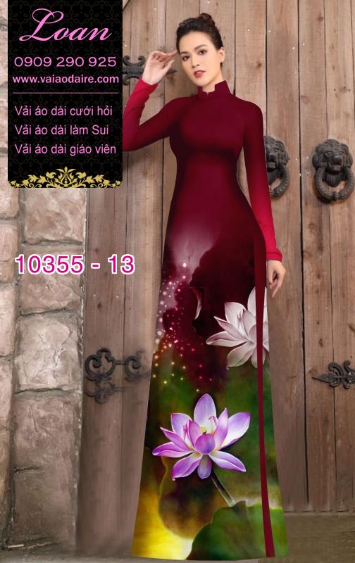 Vải áo dài hoa Sen