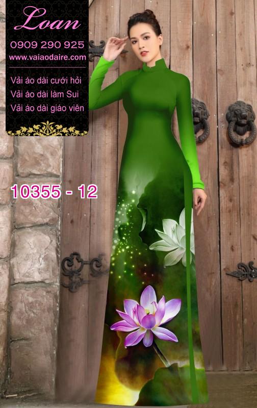 Vải áo dài hoa Sen