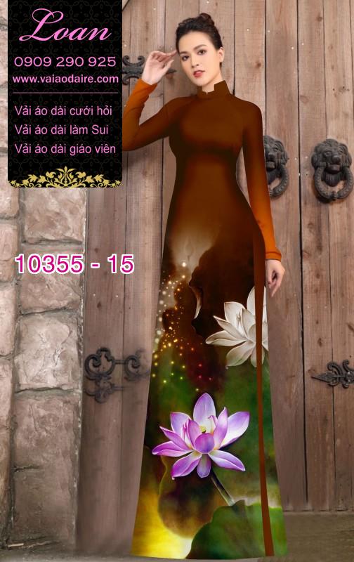 Vải áo dài hoa Sen