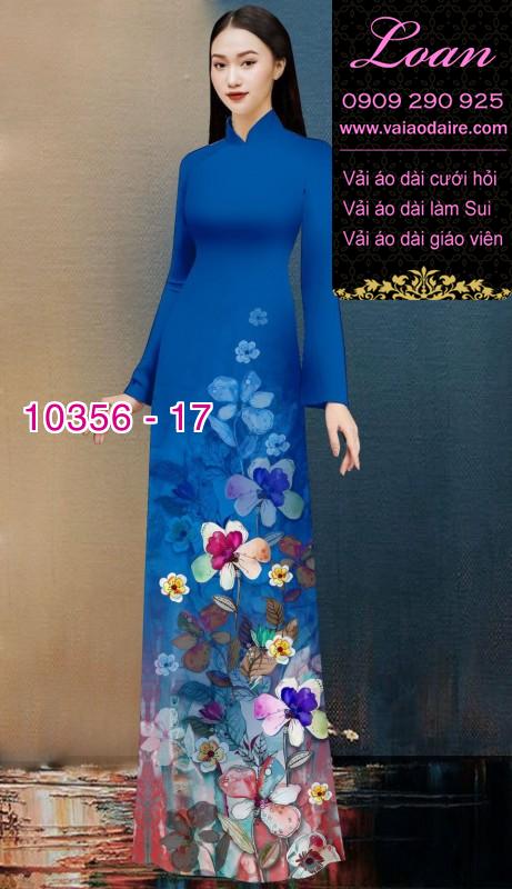 Vải áo dài hoa 3D
