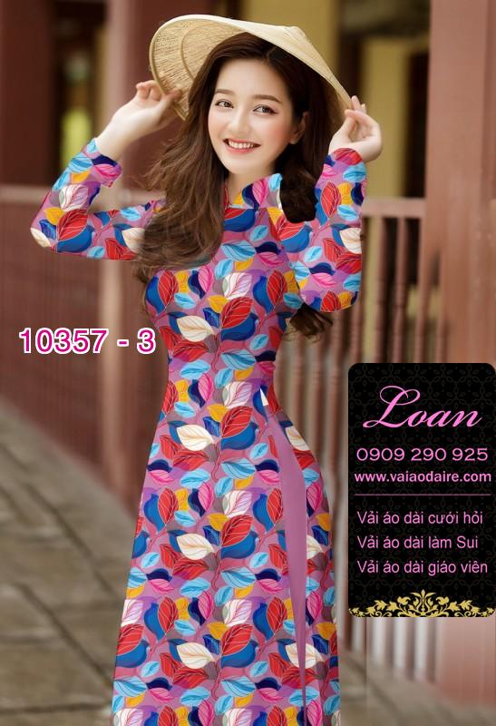 Vải áo dài hoa 3D