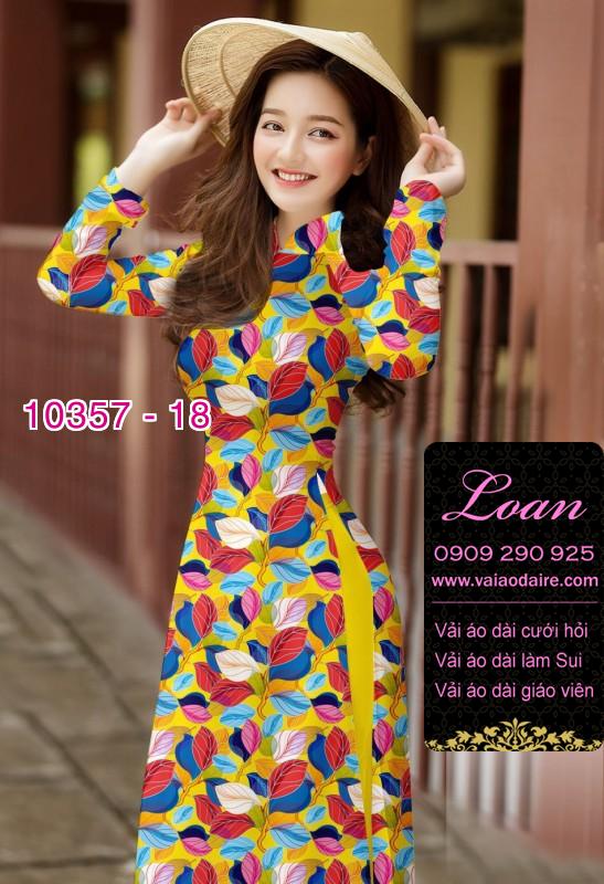Vải áo dài hoa 3D