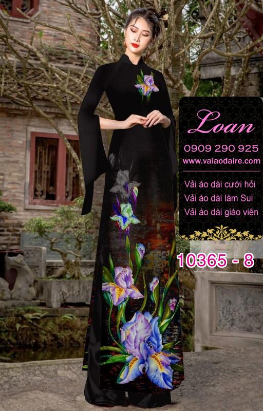 Vải áo dài hoa 3D