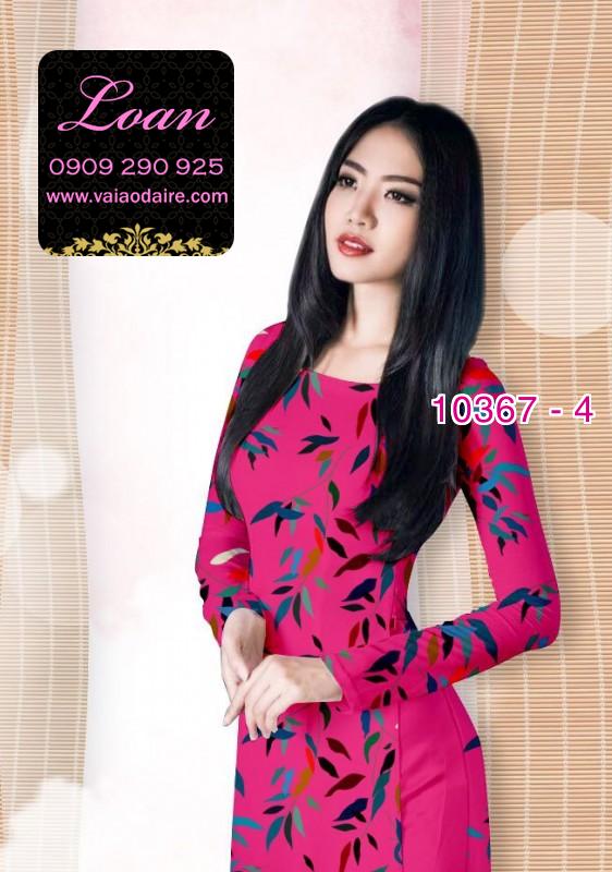 Vải áo dài hoa 3D