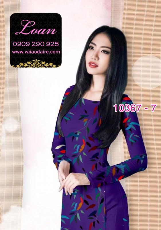 Vải áo dài hoa 3D