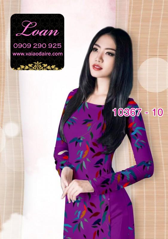 Vải áo dài hoa 3D
