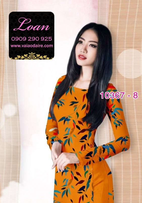 Vải áo dài hoa 3D