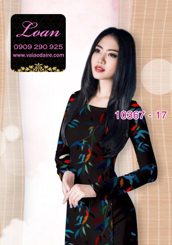 Vải áo dài hoa 3D