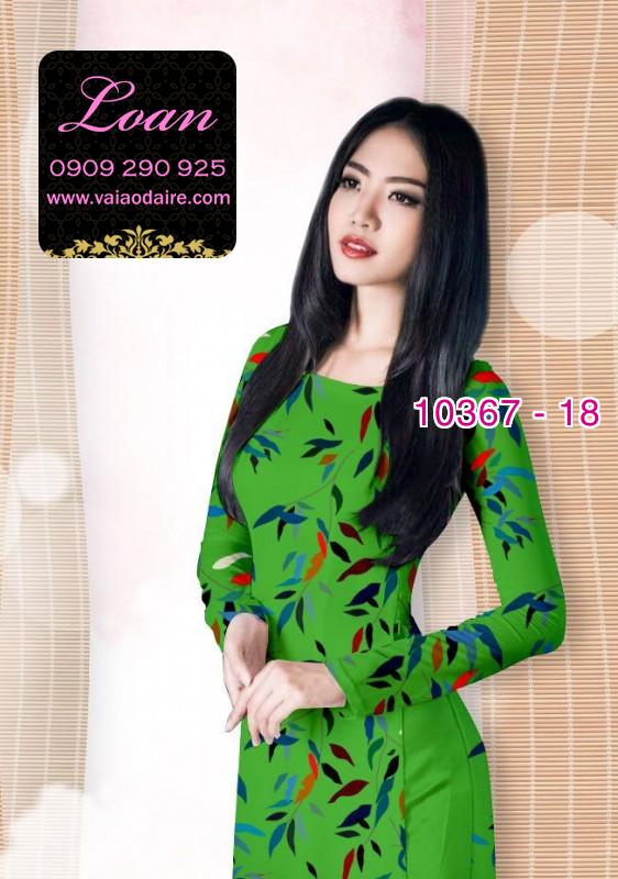 Vải áo dài hoa 3D