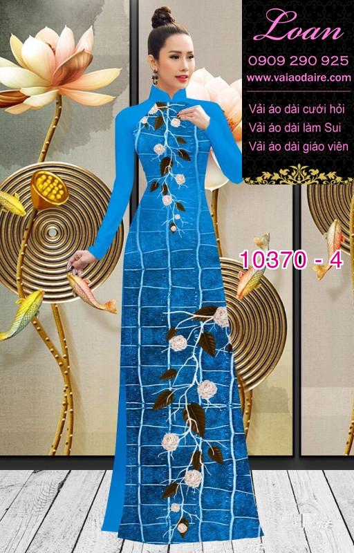 Vải áo dài hoa 3D. Vải áo dài hoa 3D.