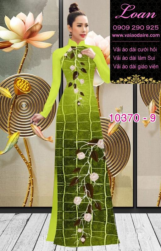 Vải áo dài hoa 3D. Vải áo dài hoa 3D.