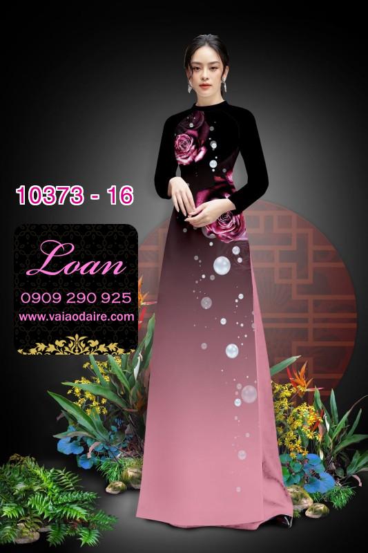 Vải áo dài hoa 3D.