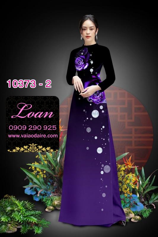 Vải áo dài hoa 3D.