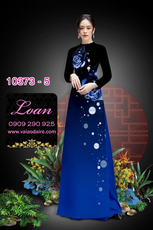 Vải áo dài hoa 3D.