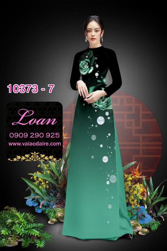 Vải áo dài hoa 3D.
