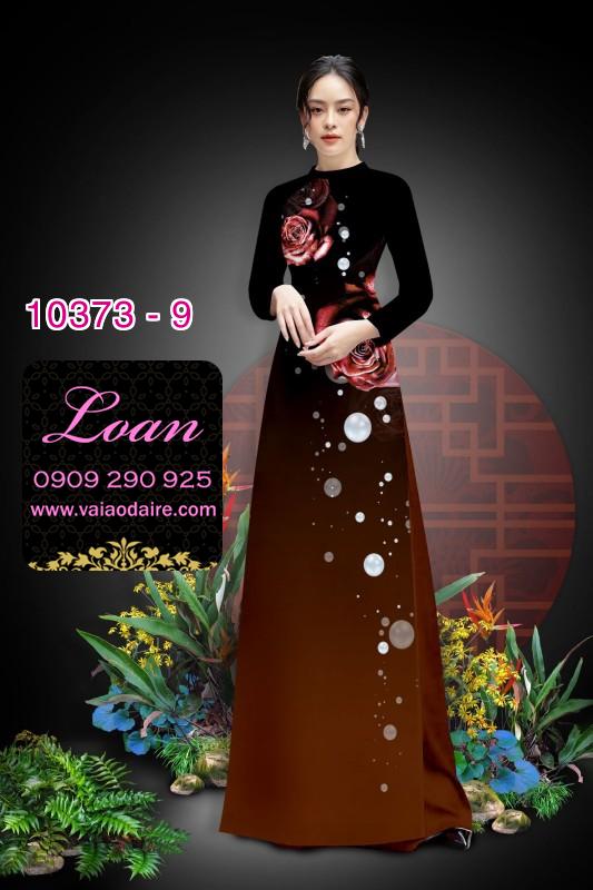 Vải áo dài hoa 3D.