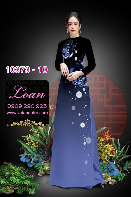 Vải áo dài hoa 3D.