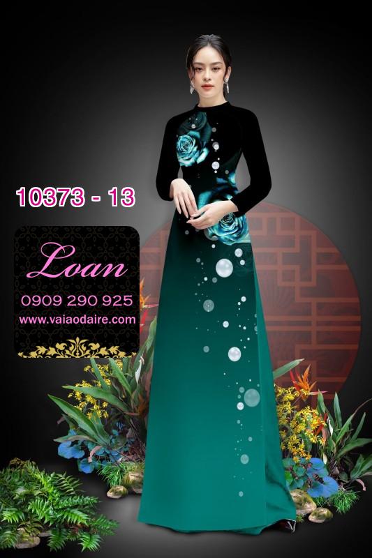 Vải áo dài hoa 3D.