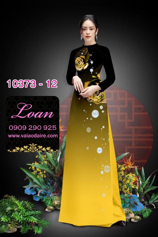 Vải áo dài hoa 3D.