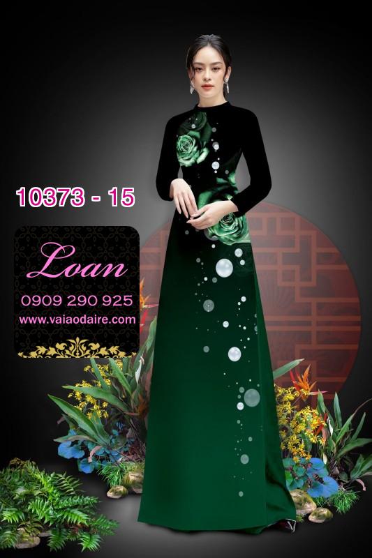 Vải áo dài hoa 3D.