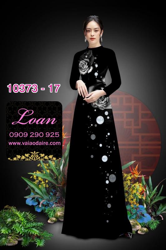 Vải áo dài hoa 3D.