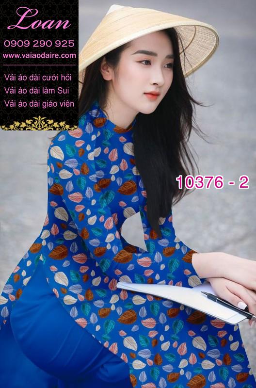 Vải áo dài hình lá cây.