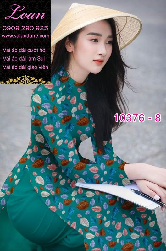 Vải áo dài hình lá cây.