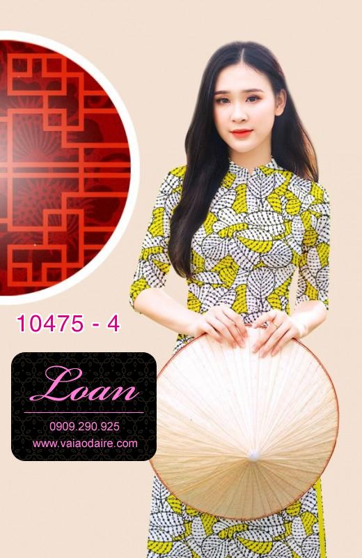 Vải áo dài hoa 3D.