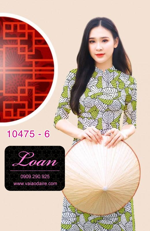 Vải áo dài hoa 3D.
