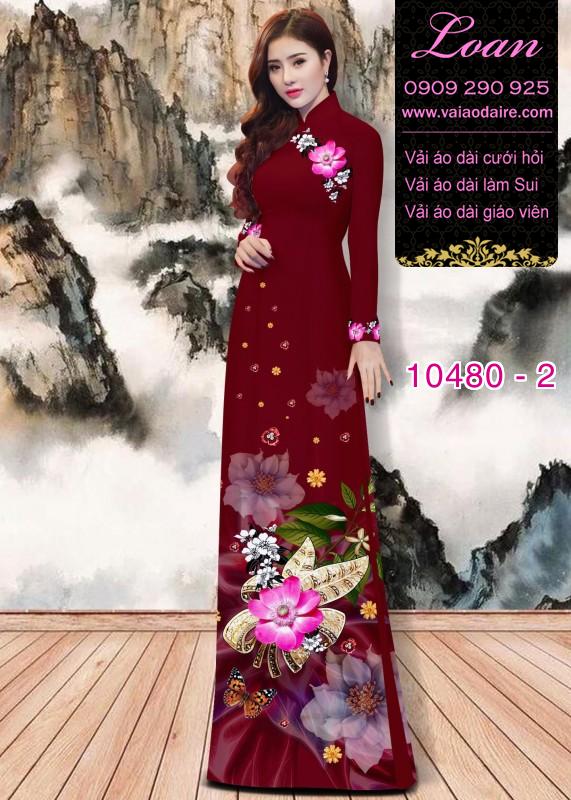Vải áo dài hoa 3D. Vải áo dài hoa 3D.