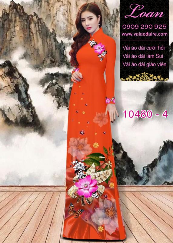 Vải áo dài hoa 3D. Vải áo dài hoa 3D.