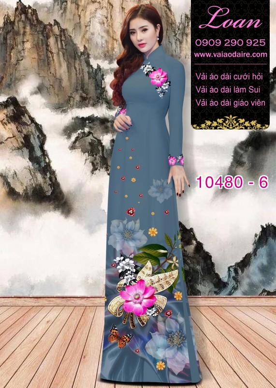 Vải áo dài hoa 3D. Vải áo dài hoa 3D.