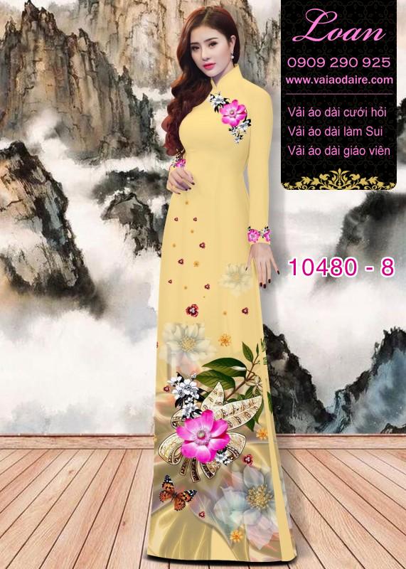 Vải áo dài hoa 3D. Vải áo dài hoa 3D.
