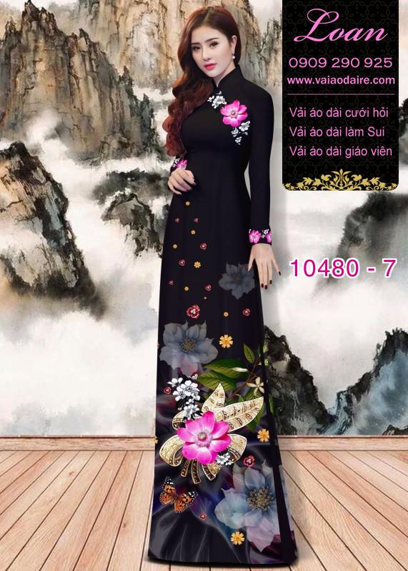 Vải áo dài hoa 3D. Vải áo dài hoa 3D.