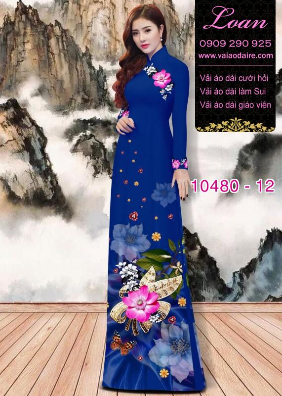 Vải áo dài hoa 3D. Vải áo dài hoa 3D.