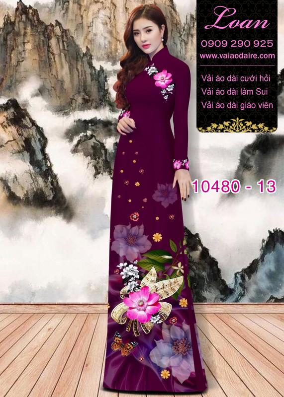 Vải áo dài hoa 3D. Vải áo dài hoa 3D.