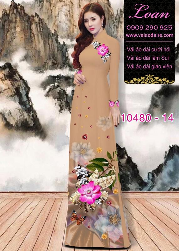 Vải áo dài hoa 3D. Vải áo dài hoa 3D.