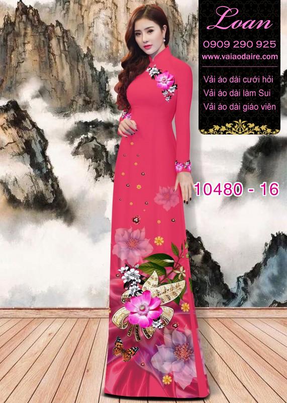 Vải áo dài hoa 3D. Vải áo dài hoa 3D.