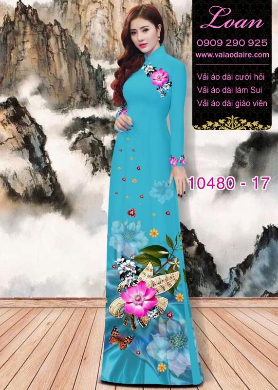 Vải áo dài hoa 3D. Vải áo dài hoa 3D.