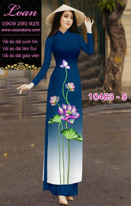 Vải áo dài hoa Sen