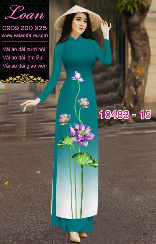 Vải áo dài hoa Sen