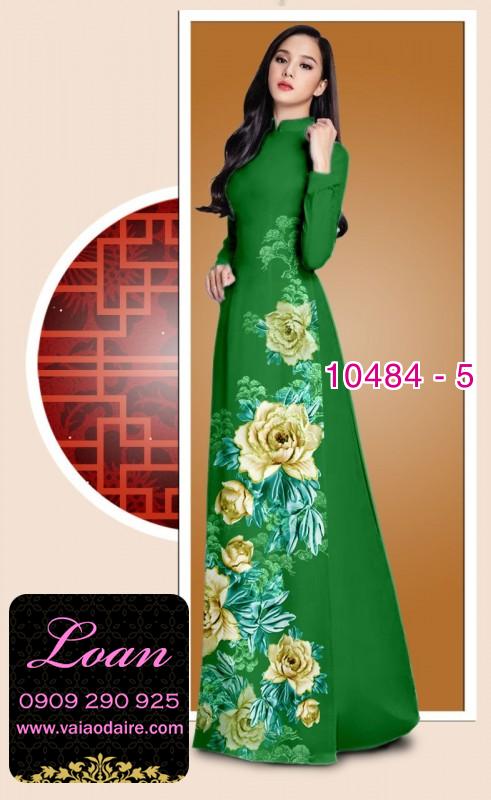 Vải áo dài hoa 3D.