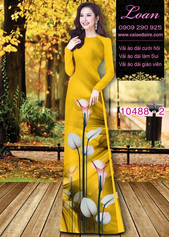 Vải áo dài hoa 3D. Vải áo dài hoa 3D.